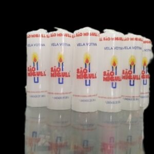 Kit Vela votiva - 260g - 7 Dias (cor BRANCA) - 6 Unidades