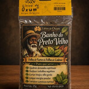 Banho Sagrado Preto Velho - Amor, Sabedoria e Descarrego