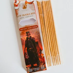 Incenso Vila Zen Natural - Linha Umbanda: Exu Tranca Rua (Whisky e Coco)