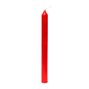 Vela Palito Vermelha 20cm - Alta Performance